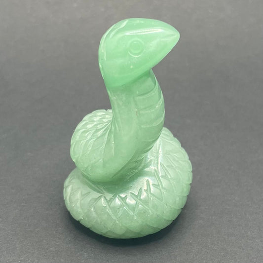 Aventurine Snake | Healing Crystals | Carving | 1 pc